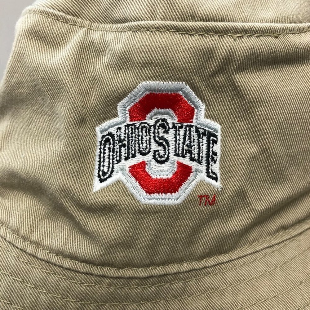 Ohio State Buckeyes Vintage Y2K Bucket Hat Khaki Tan Twin Enterprises Inc. - Picture 3 of 6